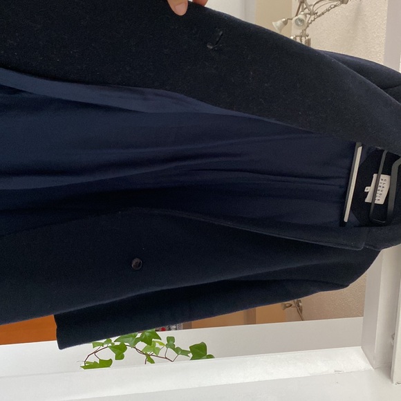 Claudi Pierlot coat - 90% wool / 10% cashmere - navy blue - Picture 7 of 8